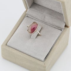 Silberring mit Wassermelonen-Turmalin