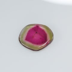 Watermelon tourmaline slice, 9.8 cts