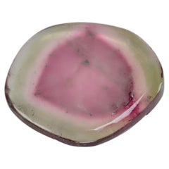 Watermelon tourmaline slice, 9.8 cts