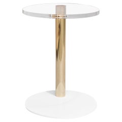 Mesa auxiliar de exterior resistente al agua Acero inoxidable chapado en oro