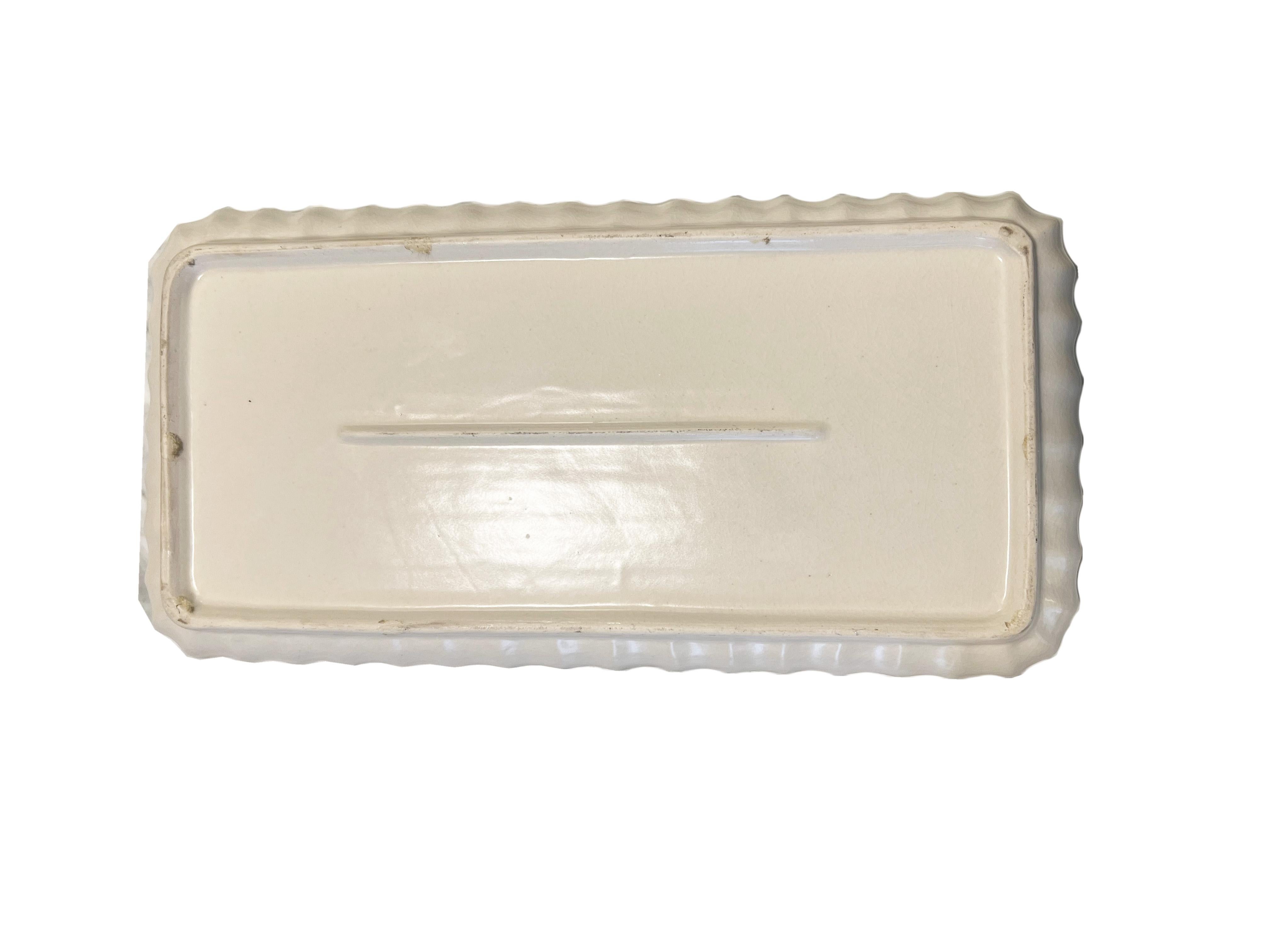 Waterwork Ceramic Tray In Good Condition For Sale In Scottsdale, AZ