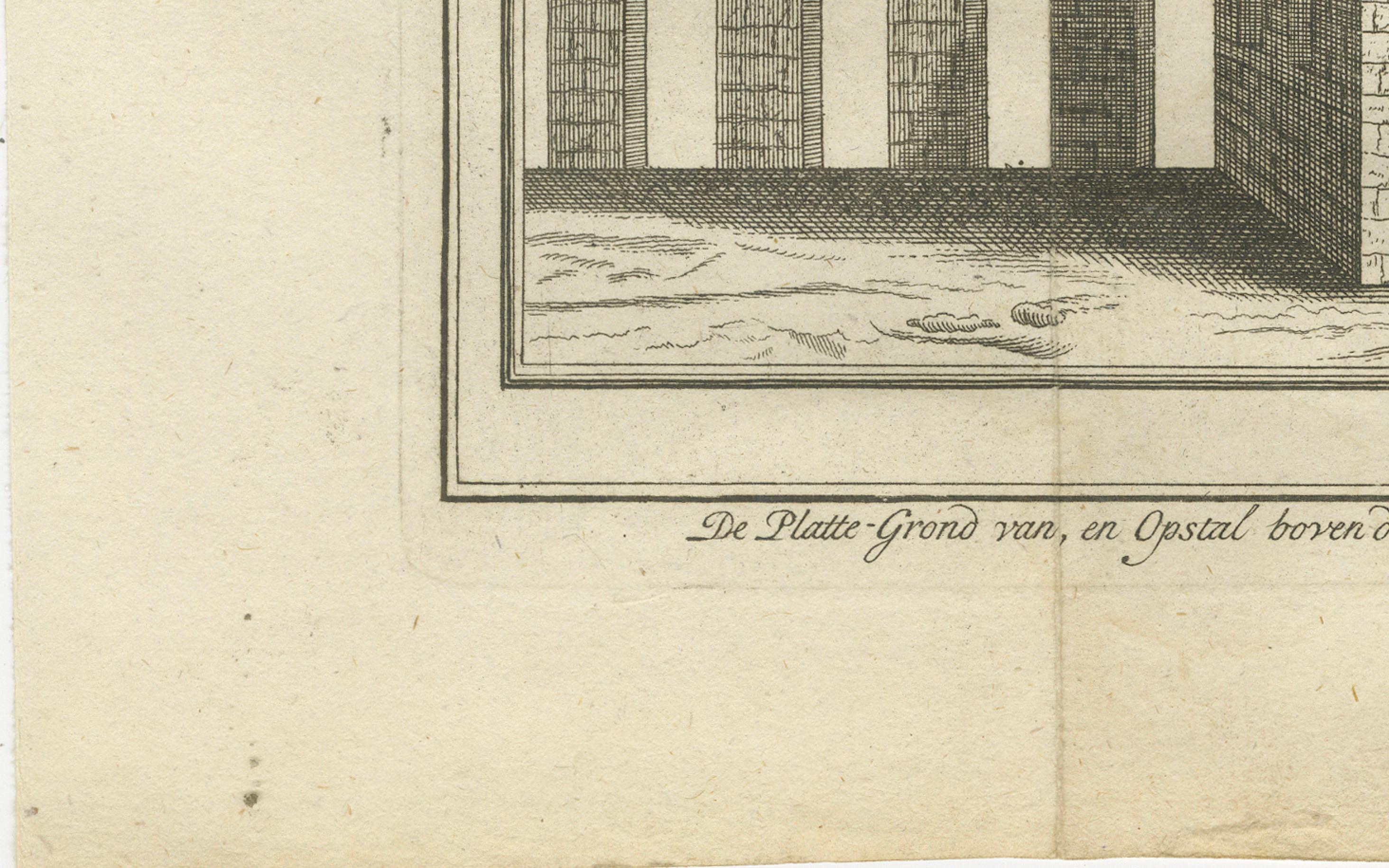 Gravé Structure et plan de l'aqueduc du Grand Caire - Système d'aqueduc, Égypte 1776 en vente