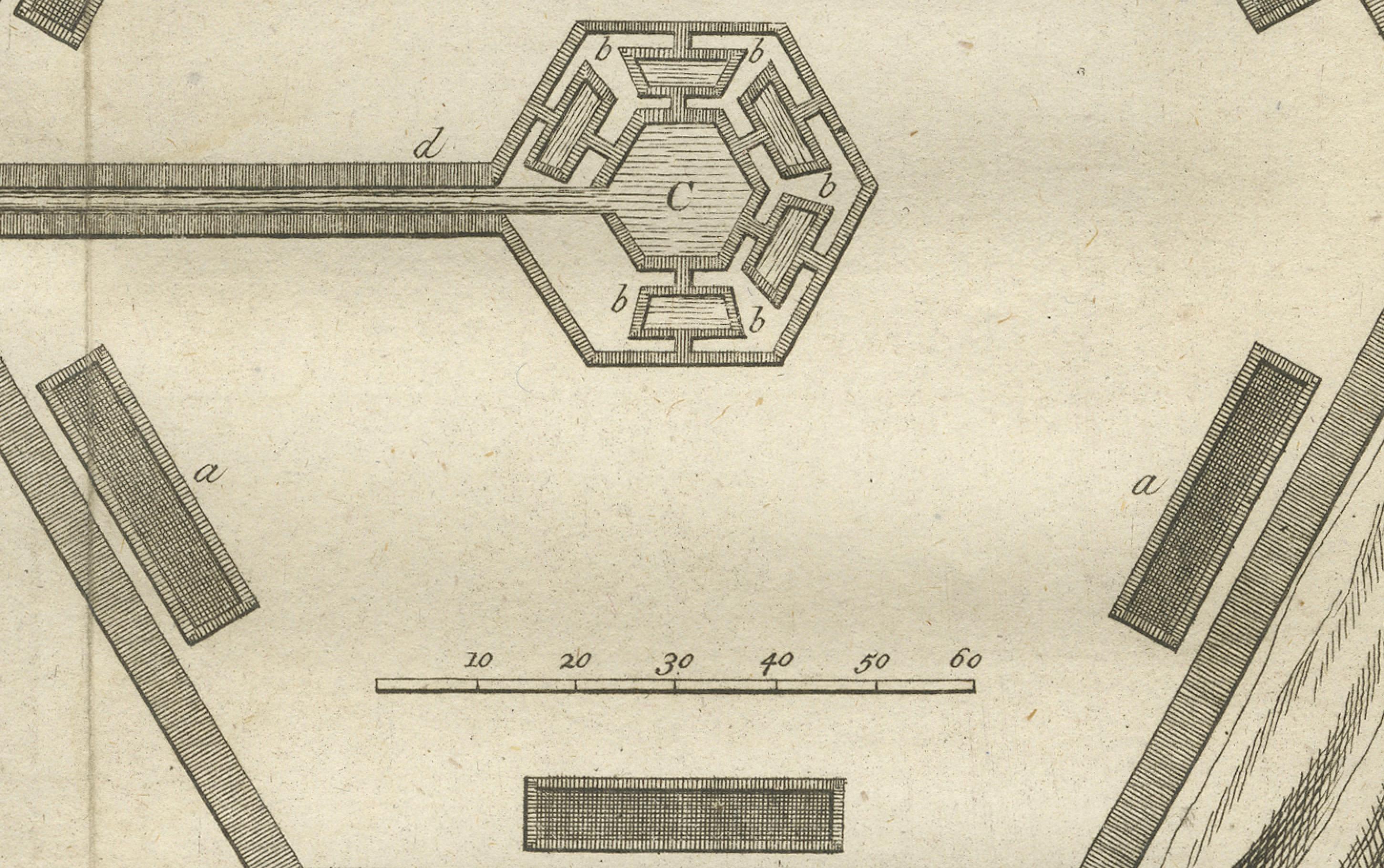 Structure et plan de l'aqueduc du Grand Caire - Système d'aqueduc, Égypte 1776 en vente 1