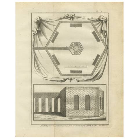 Waterworks Structure and Plan in Grand Cairo – Aqueduct System, Egypt 1776