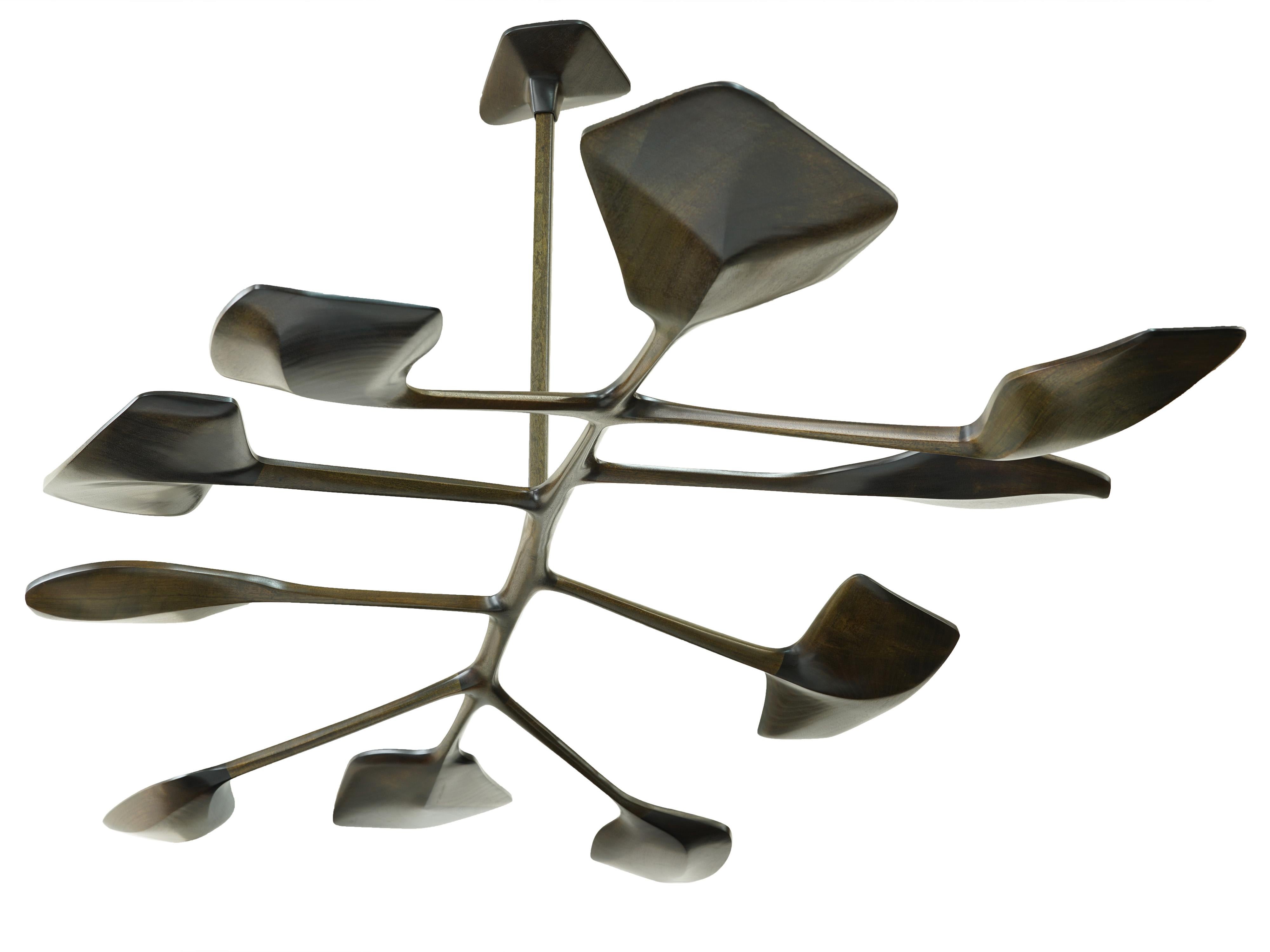 modern organic chandelier