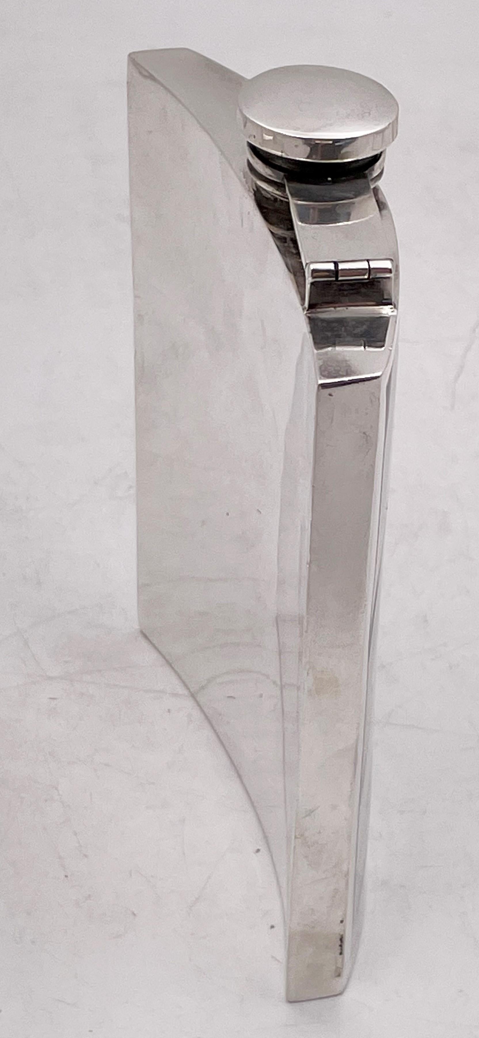 Art déco Watrous pour International Sterling Silver Early 20th Century Art Deco Flask en vente