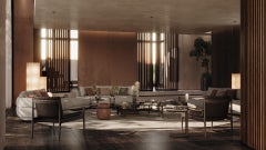 Sofá seccional Watson - Una obra maestra de lujo orgánico y tejidos de primera calidad