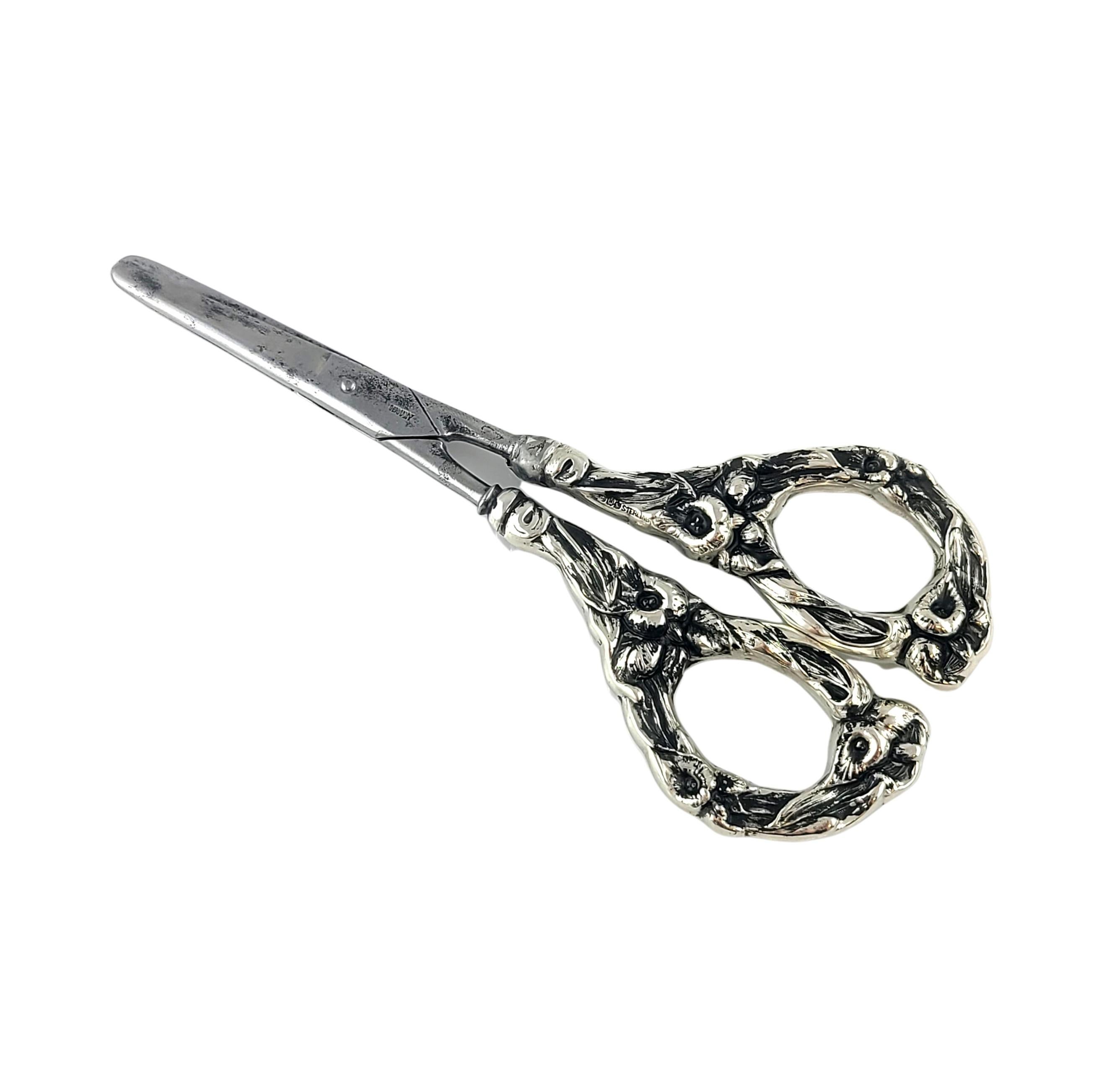 Watson Sterling Silver Floral Handle Grape Shears/Scissors #24479