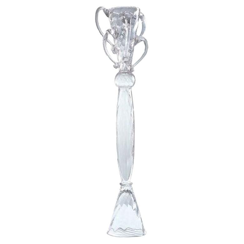 Watteau I Vase Colorless 93hcm By Driade, Borek Sipek