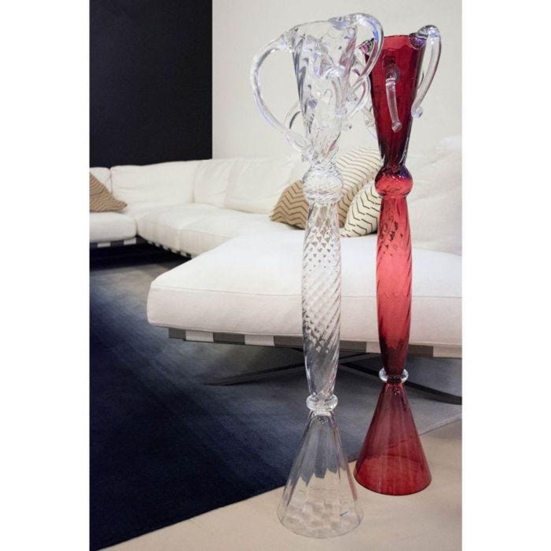 Sipek glassware collection is a work of art, each glass is different; each one is characterized by a personal decoration and a personal colour;each one has its decoration and colour and might differ slightly from the picture's product. Crafted from