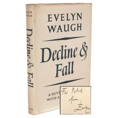 Waugh, Evelyn, Decline & Fall, 1962-Revised Edition-Presentation Copy !