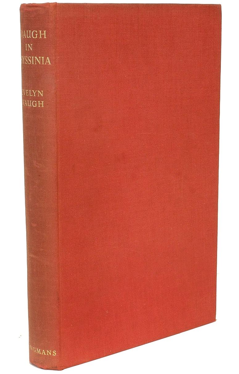 Auteur : Waugh, Evelyn. 

Titre : Waugh en Abyssinie.

Éditeur : Londres : Longmans, Green, and Co., 1936.

Description : Première édition, exemplaire de présentation. 1 vol., inscrit sur le demi-titre 