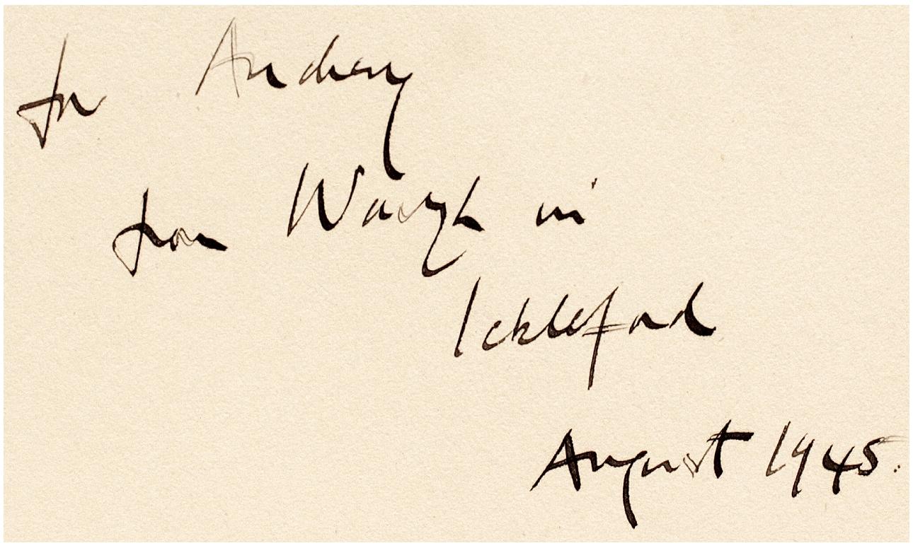 Tissu Waugh, Evelyn, Waugh in Abyssinia, première édition, copie de présentation, 1936 en vente