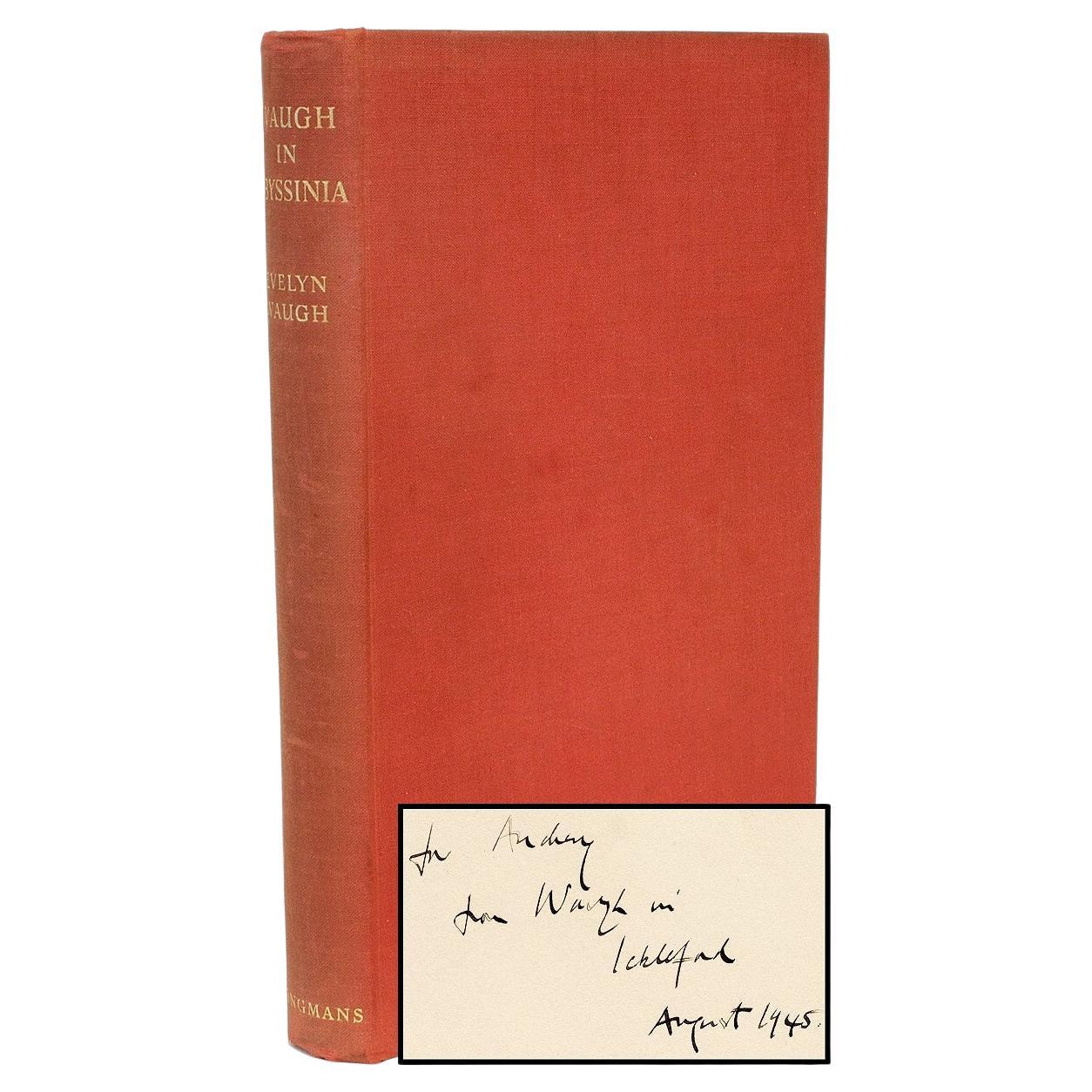 Waugh, Evelyn, Waugh in Abyssinia, première édition, copie de présentation, 1936