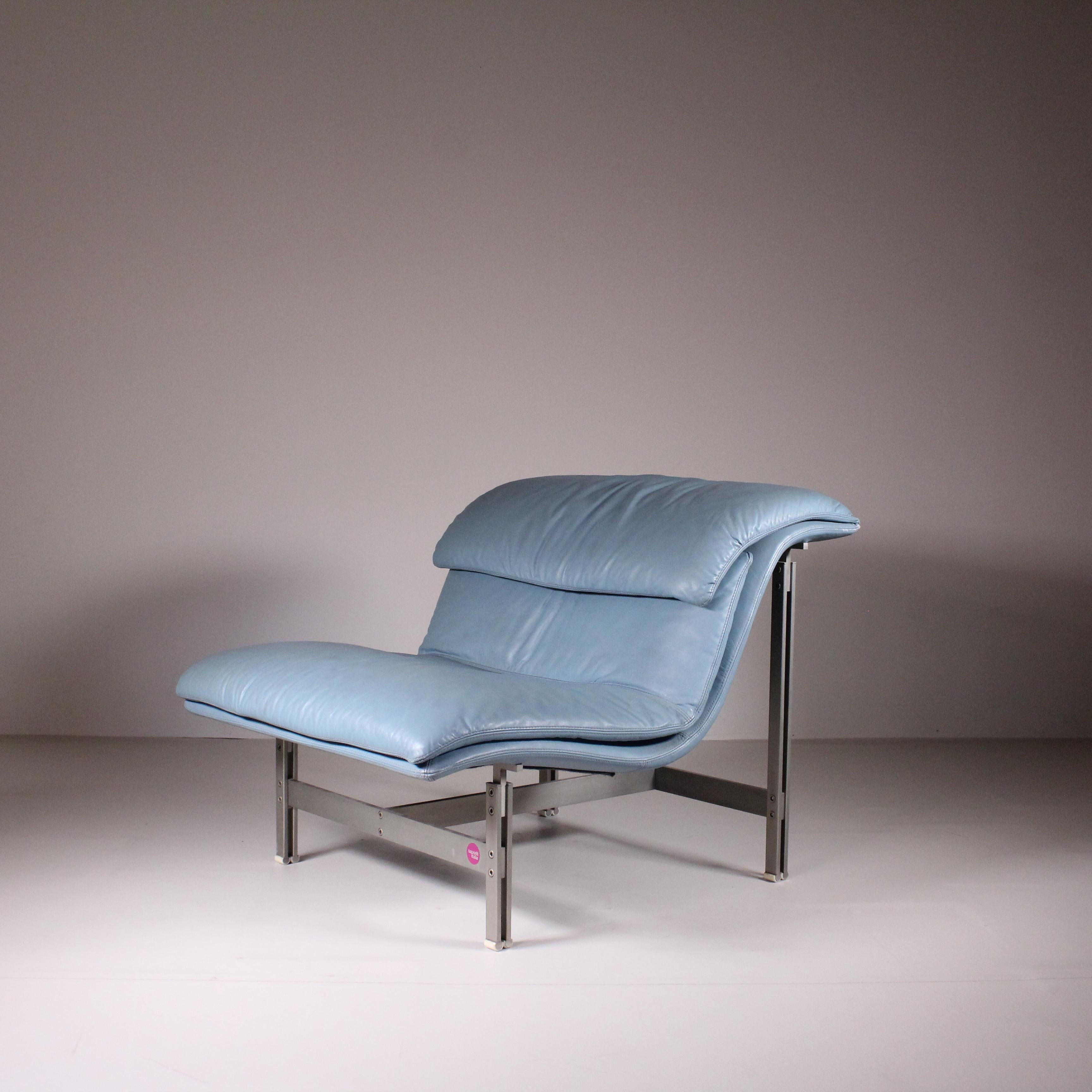 Italian Wave Armchair, Giovanni Offredi, Saporiti For Sale