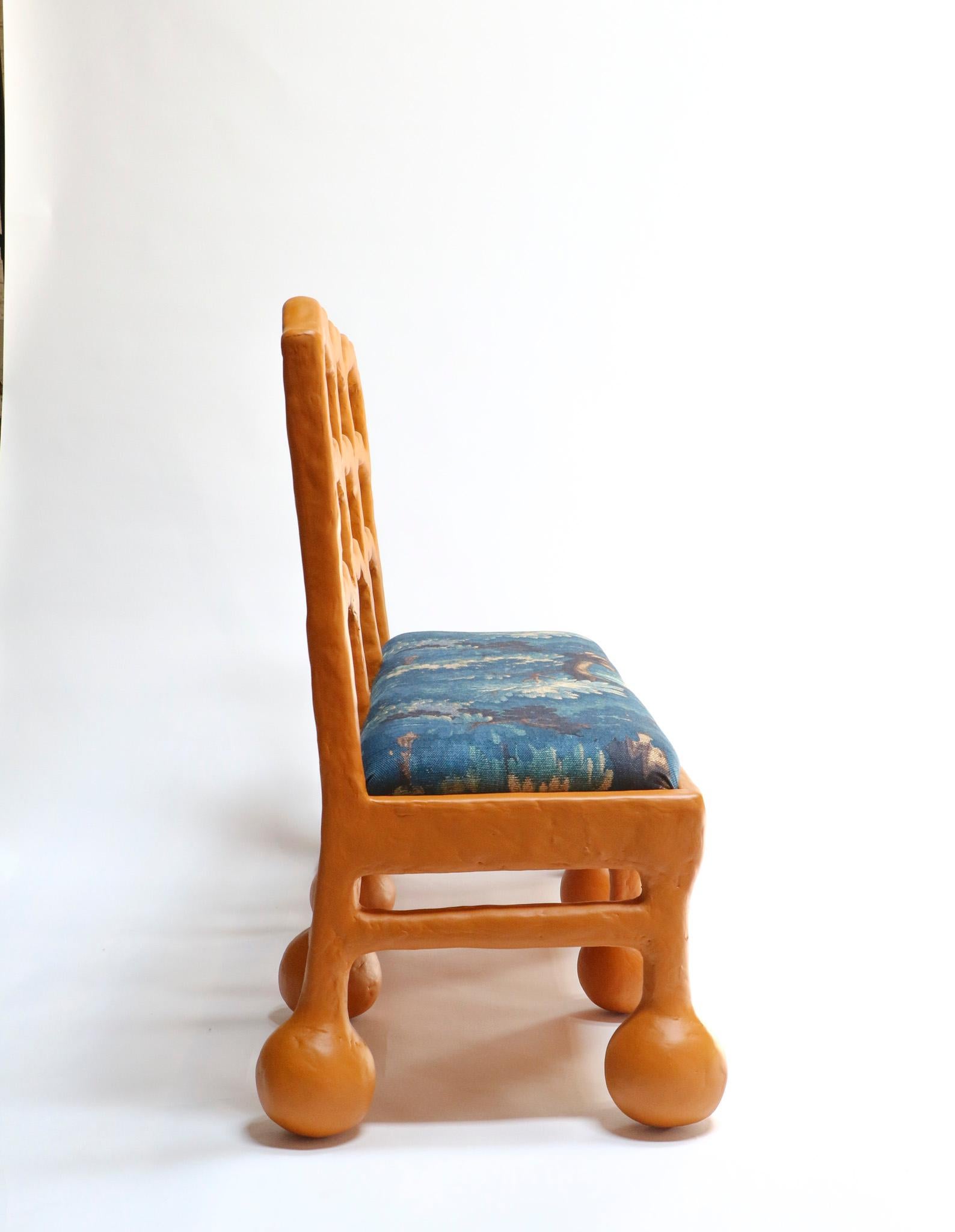 Wave Bench in Gypsum & Fiberglass by Brent Warr Studios For Sale 1