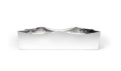 Wave Bench in Mirror Finish Stainless Steel by Zhoujie Zhang