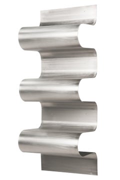 Wave Bookshelf in Powder Coated Aluminium by Julien Vidame