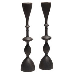 Candelero Onda (candelero simple, grande, ennegrecido)