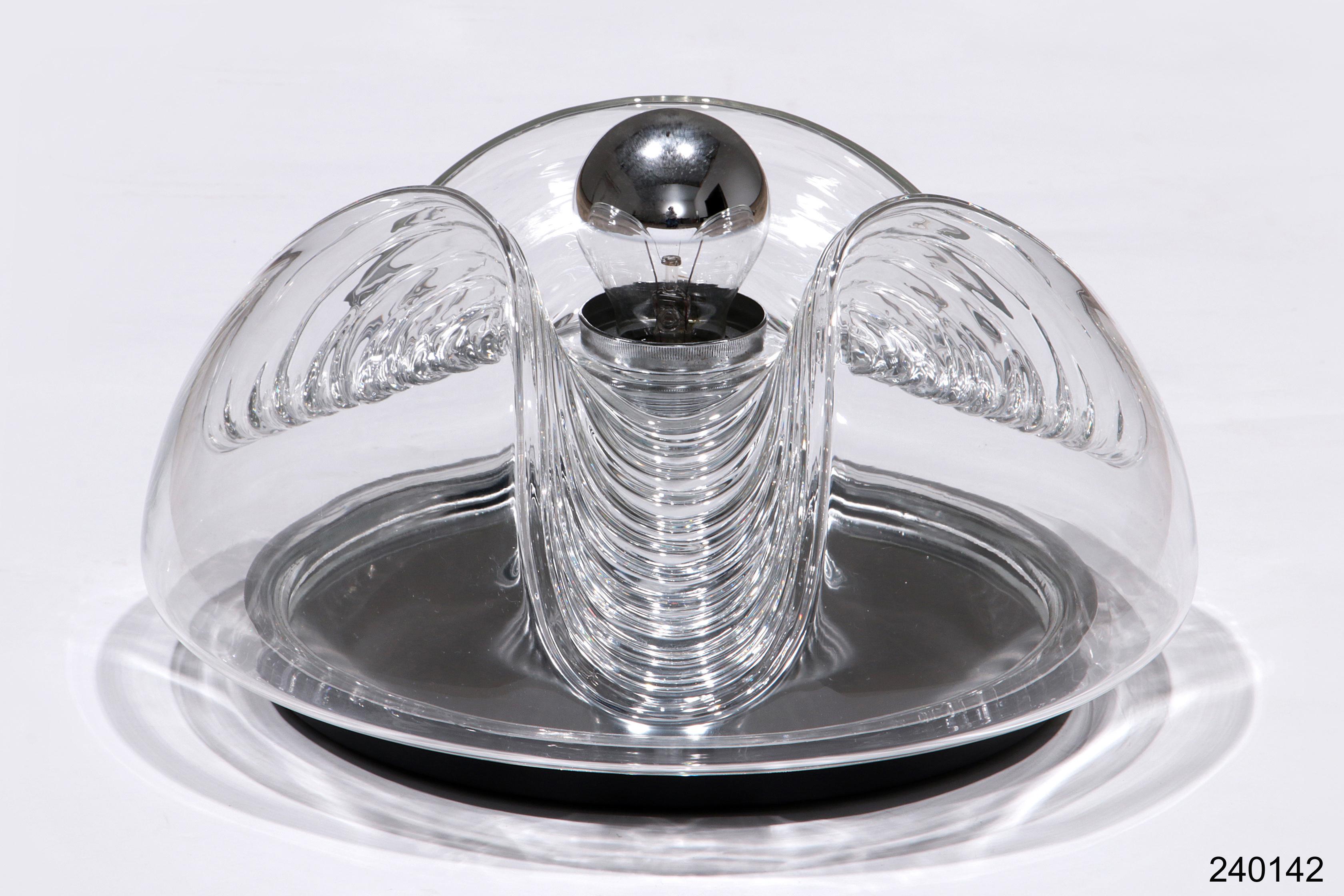Wave Ceiling Lamp from Peill & Putzler Clear glass 33 cm 6