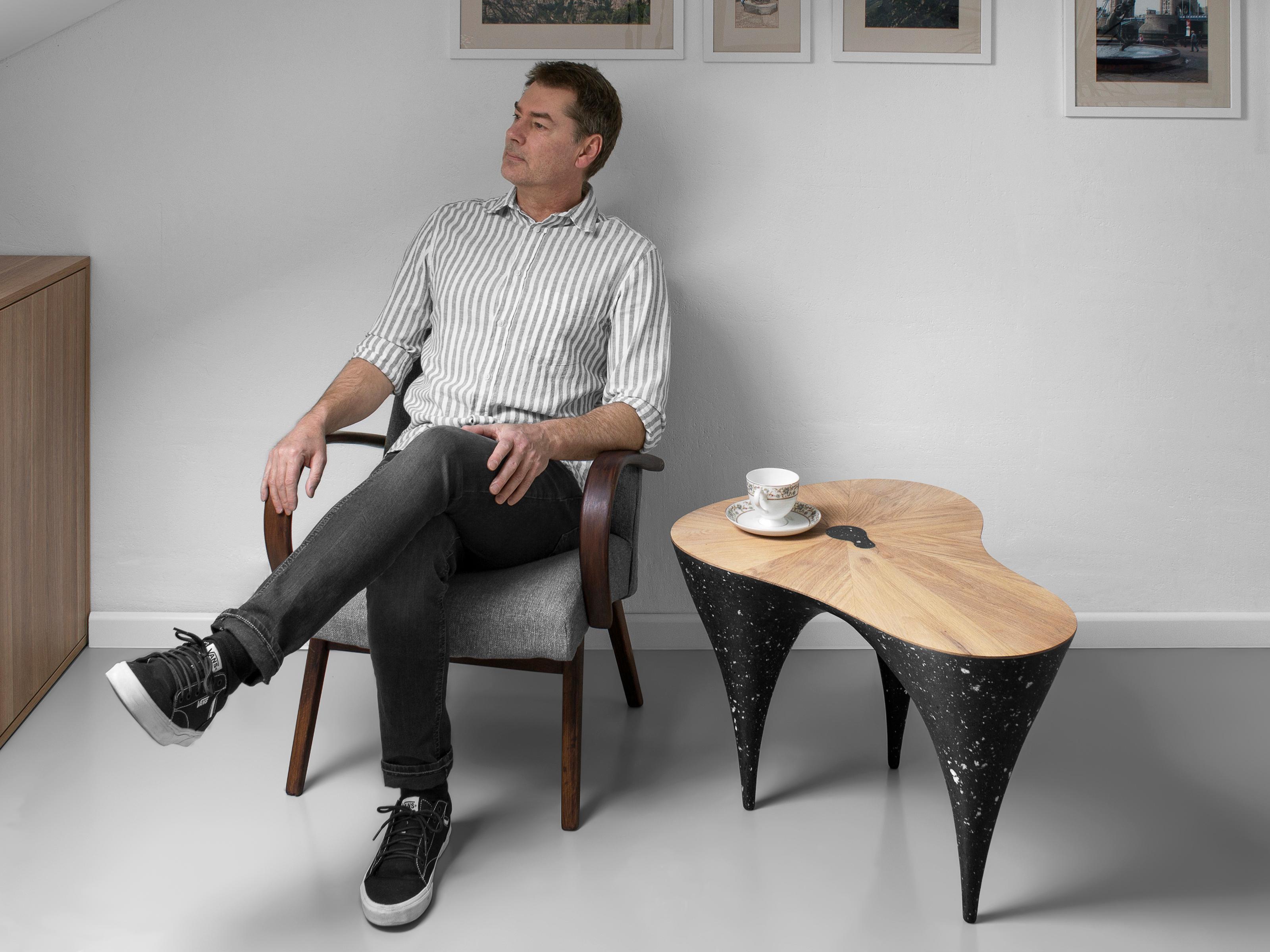 Contemporary Wave Coffee Table by Donatas Zukauskas For Sale
