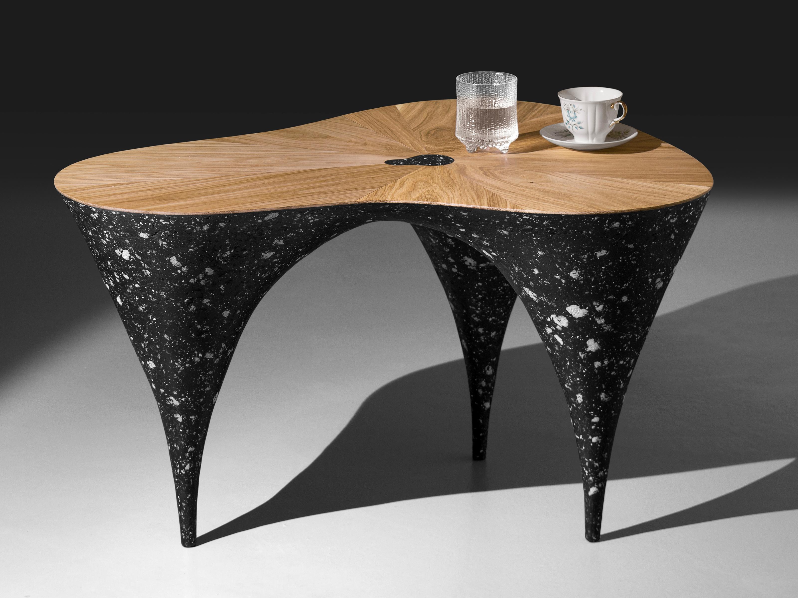 Oak Wave Coffee Table by Donatas Zukauskas For Sale