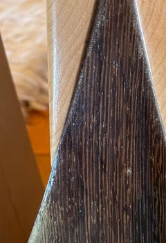 Wave Console Table in Maple, Chechen, Wenge and Stainless