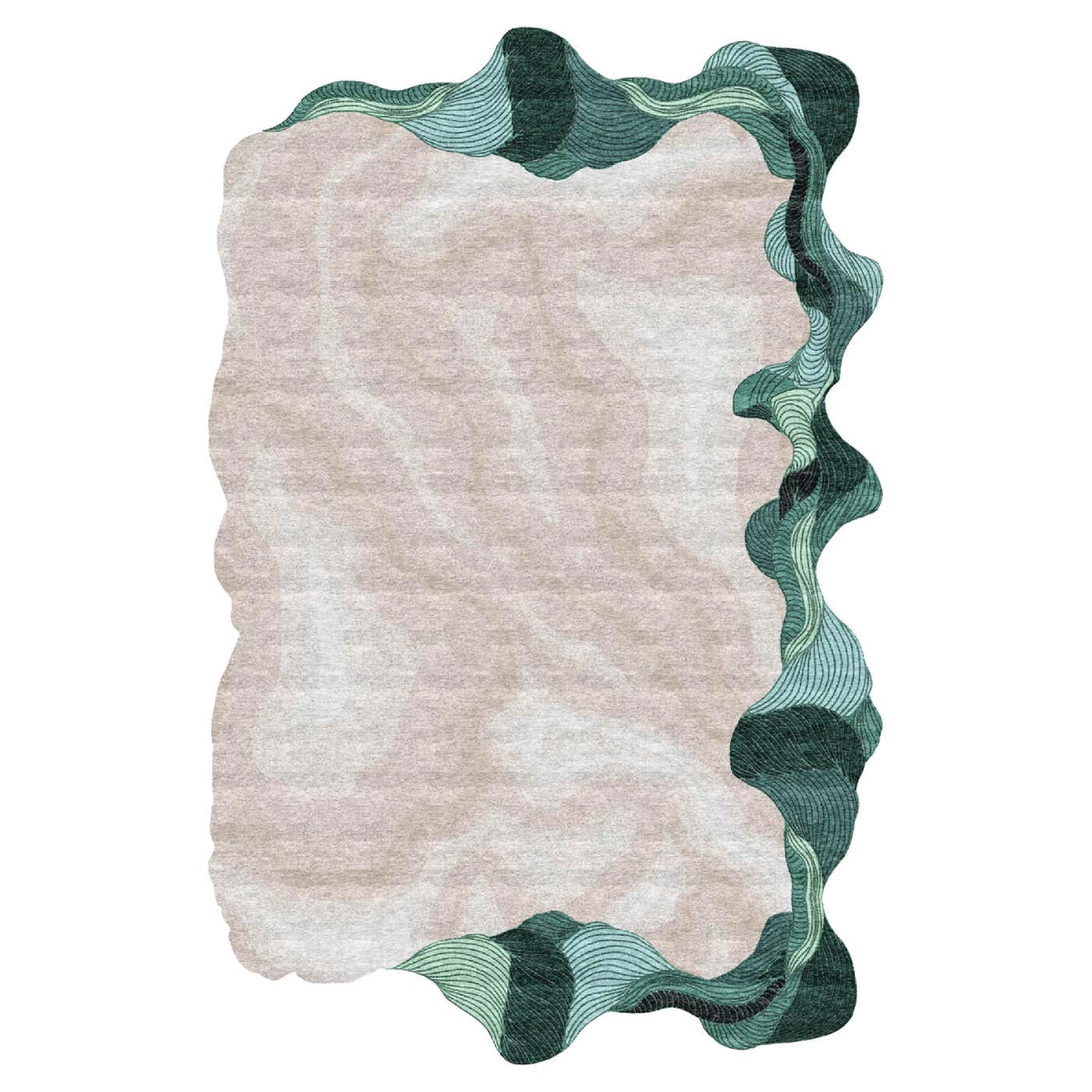 WAVE – Custom Handmade Rug by Rugs and Co. For Sale at 1stDibs