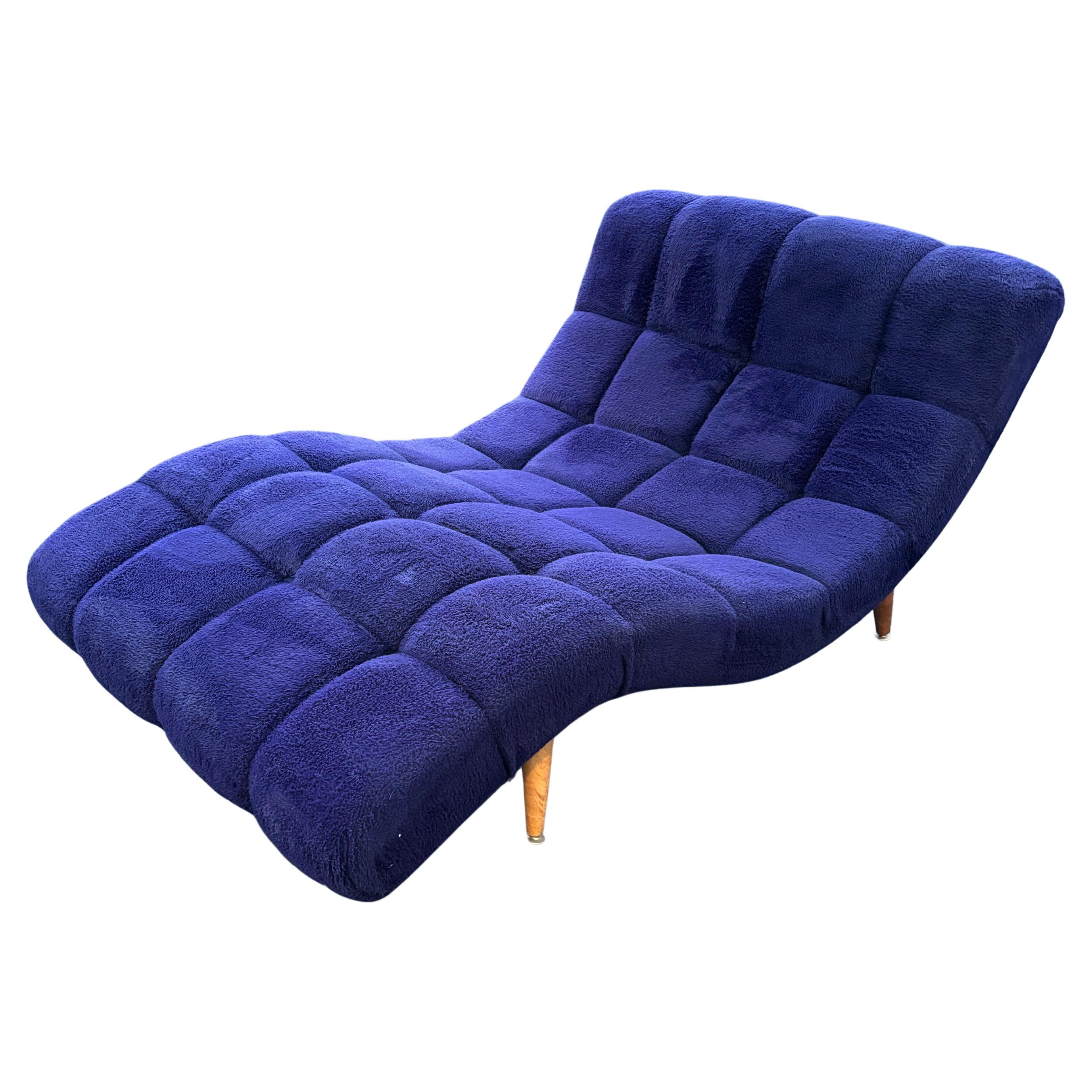 Wave Double Wide Chaise in the Style of Adrian Pearsall im Angebot