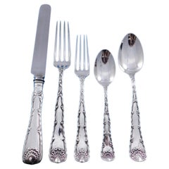 Wave Edge by Tiffany & Co Sterling Silver Flatware Set 6 Service 30 pc Dinner