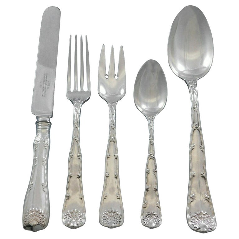 Wave Edge by Tiffany and Co Sterling Silver Flatware Set for 8 Service 45 pcs at 1stDibs