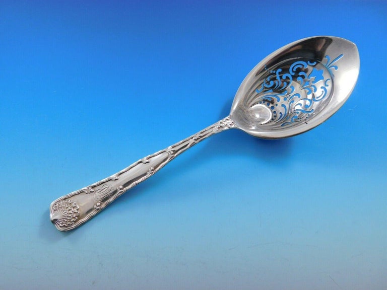 Wave Edge by Tiffany and Co. Sterling Silver Flatware Set Service Dinner, 93 Pcs For Sale at 1stDibs