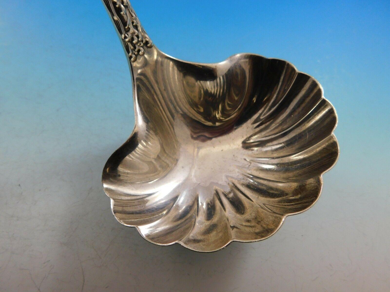 Stunning sterling silver soup ladle measuring 11 1/2