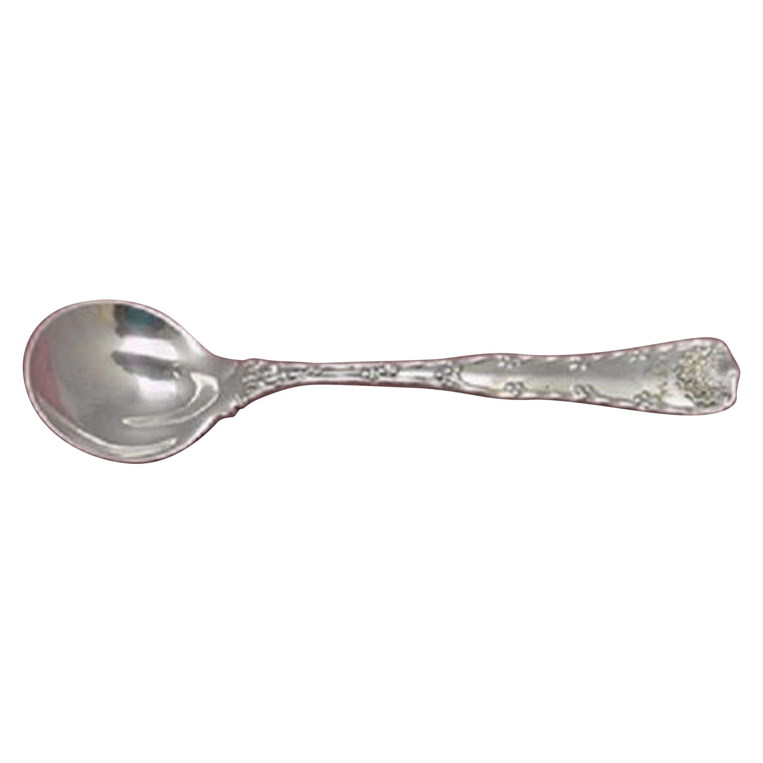 Floral by Wallace Plate Silverplate GW Demitasse Spoon 4 1/4" 