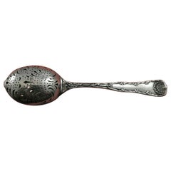 Cuillère à thé antique en argent sterling avec bordure ondulée Wave Edge de Tiffany and Co de 16,25 cm