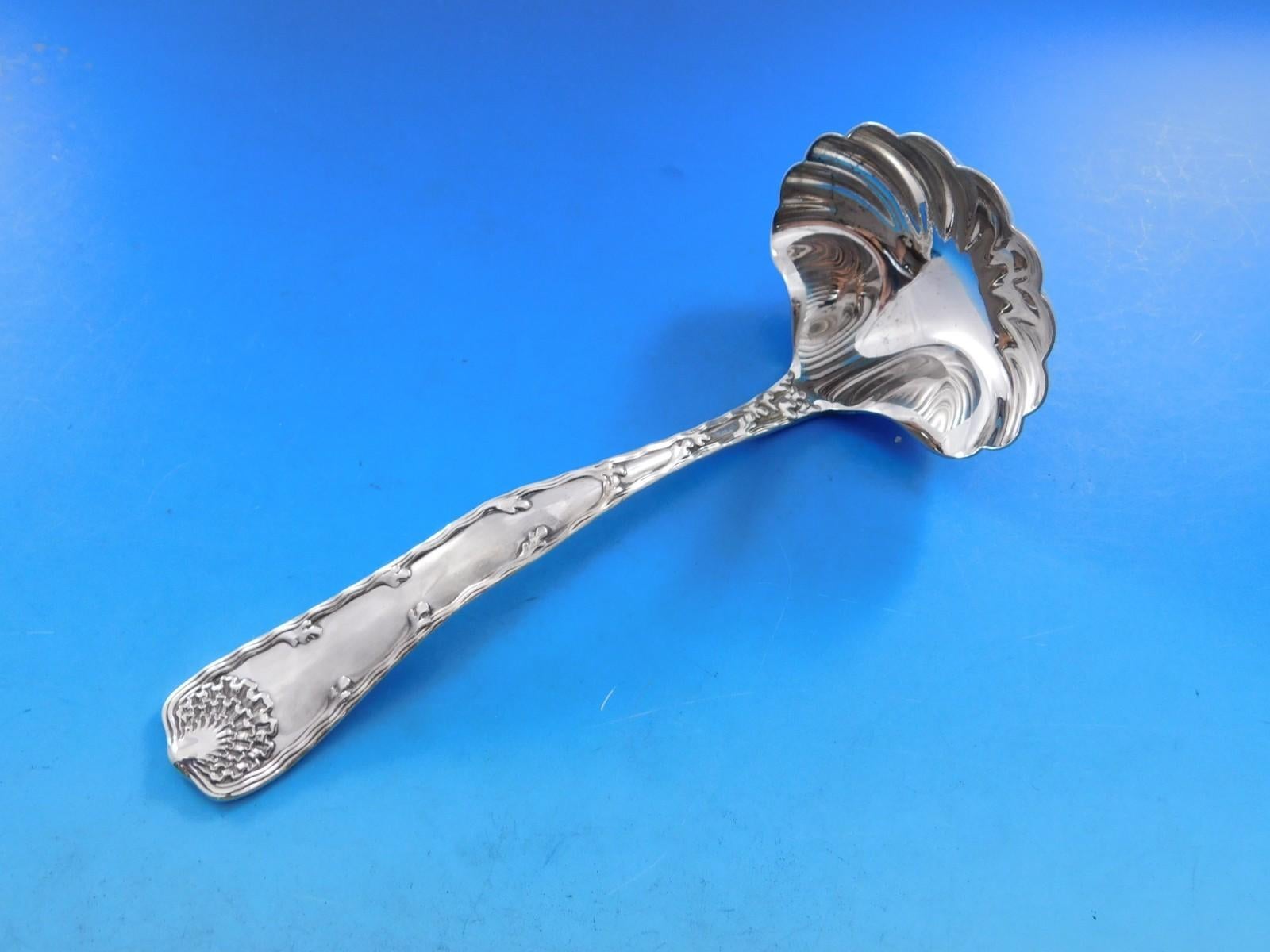 Wave Edge by Tiffany Sterling Silver Flatware Set 12 Service 160 pieces Dinner In Excellent Condition For Sale In Big Bend, WI