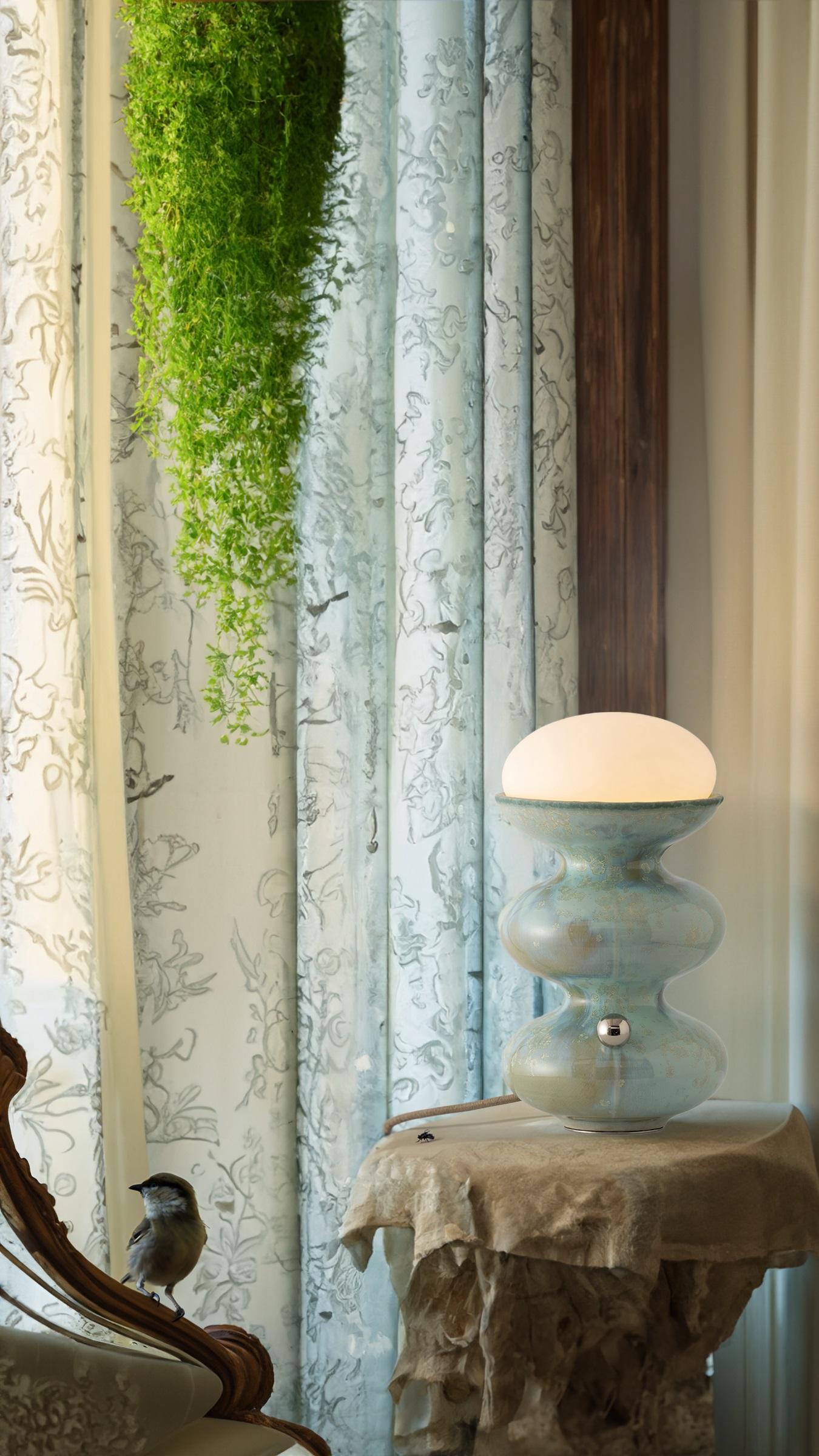 Wave Form Kuwait Table Lamp by Forma Rosa Studio For Sale 3