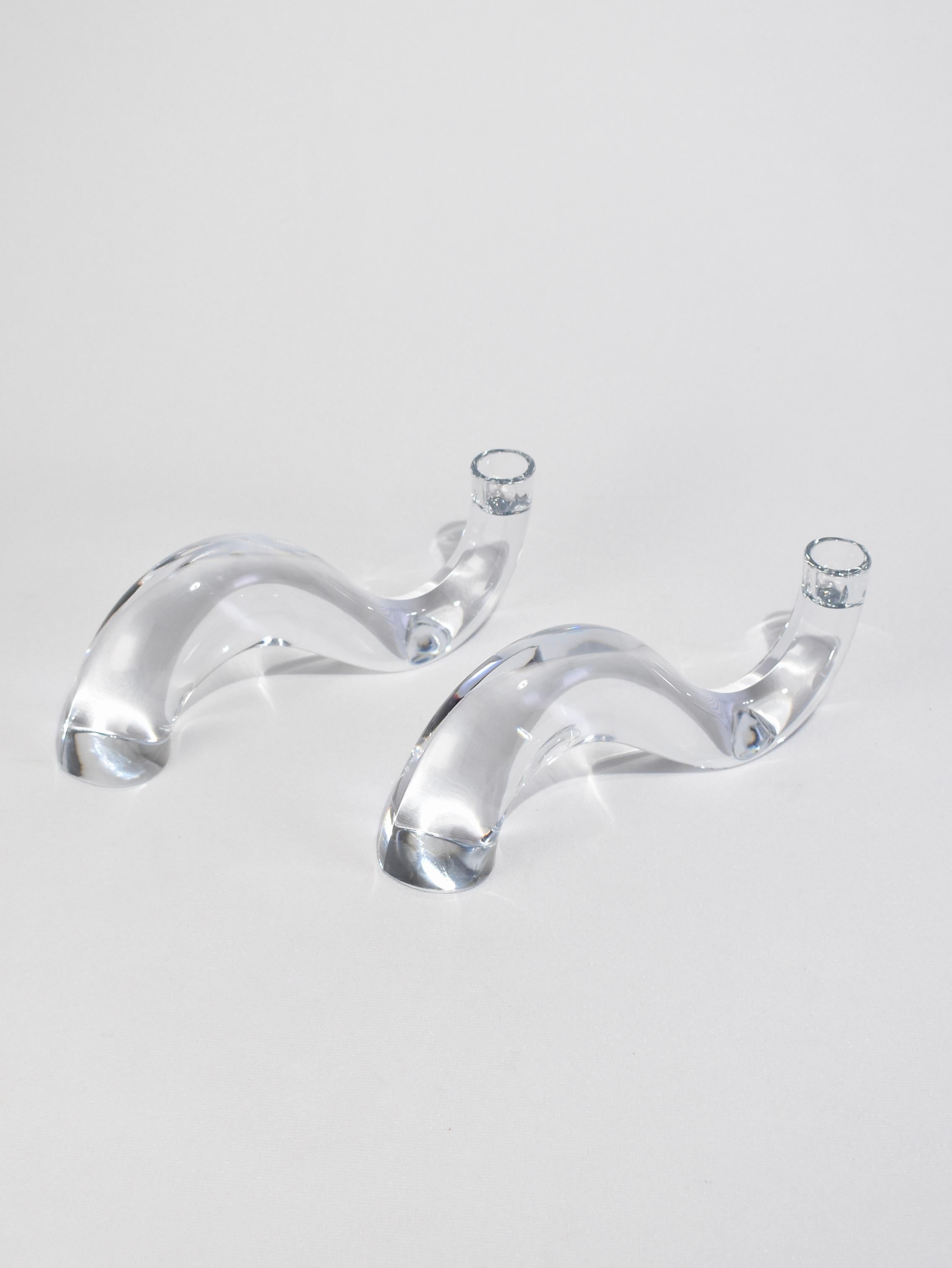 Wave Glass Candleholders 2