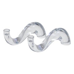 Wave Glass Candleholders Wave Glass Candleholders