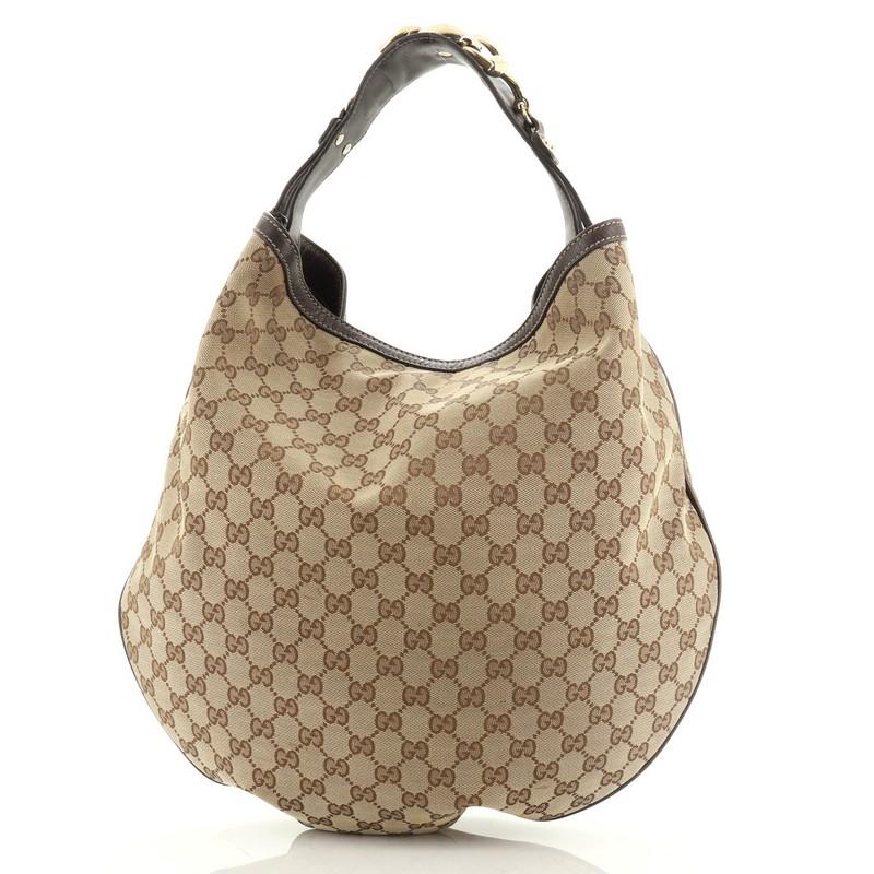 Brown Wave Hobo GG Canvas
