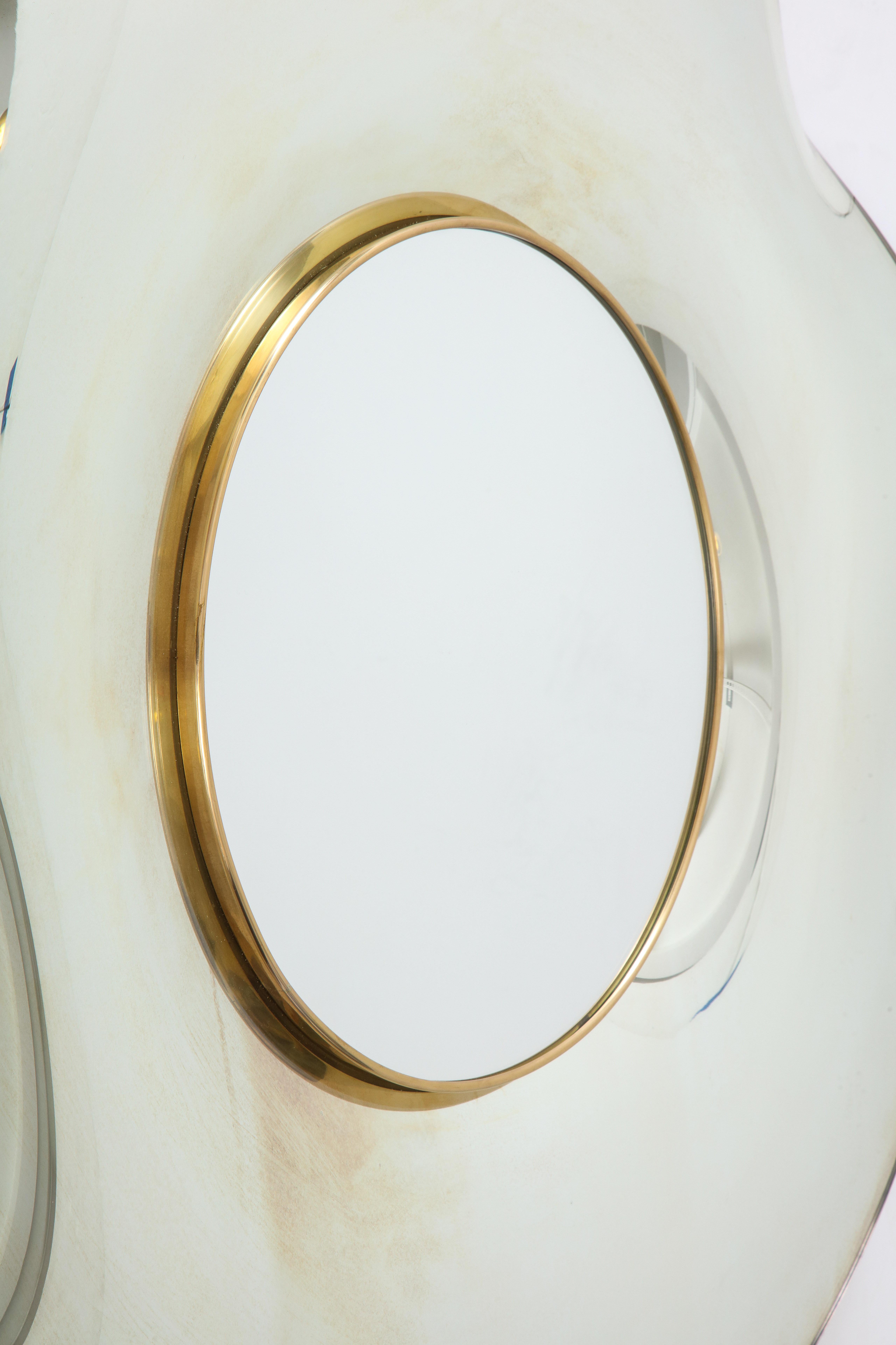 Contemporary Wave Italian Mirror by Ghiró Studio