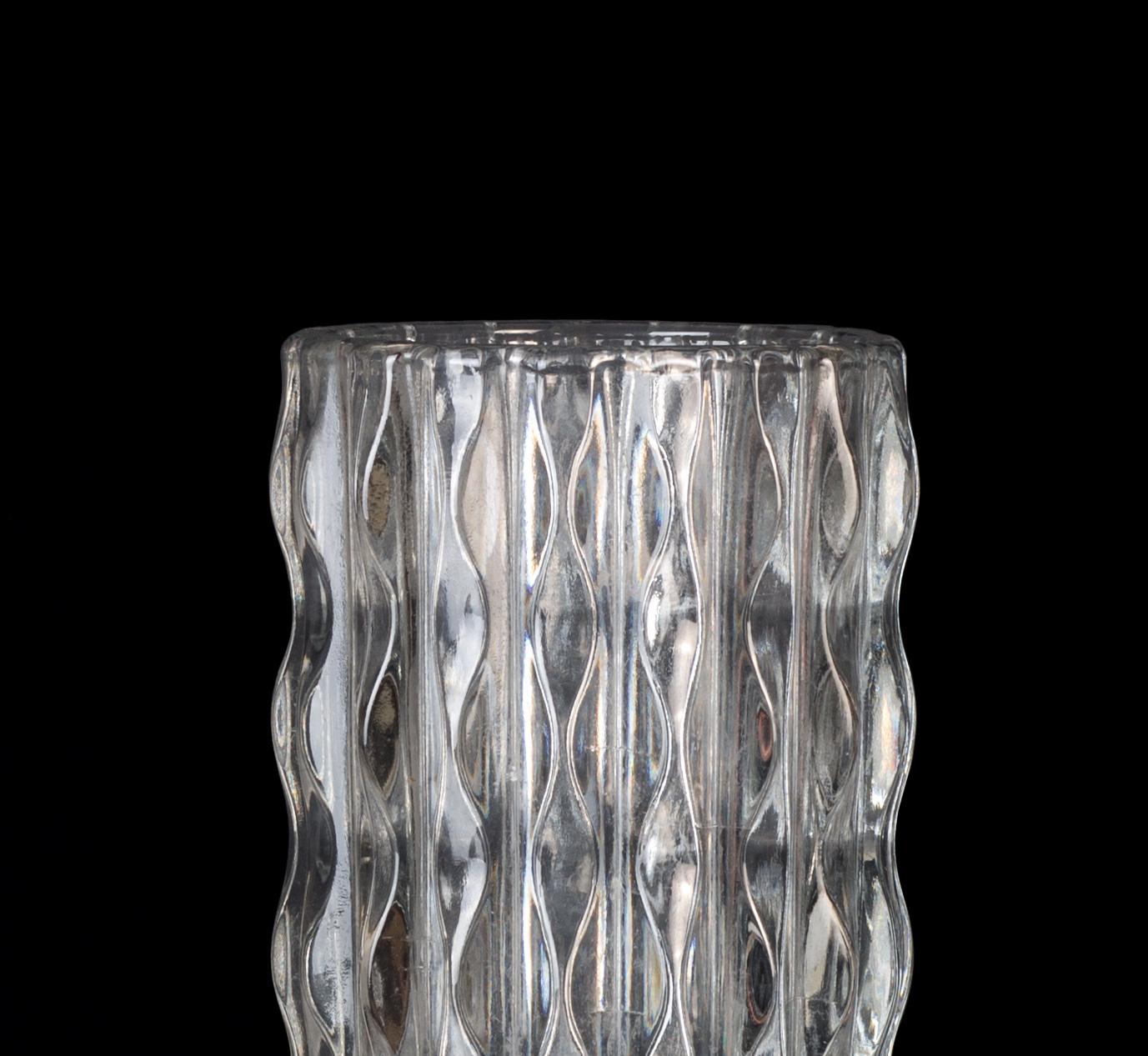 Wave Murano Glass Vase, Italy, 1970s In Good Condition In Roma, IT