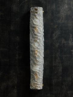 Wave Paterned and Textured Murano Glass Wall Sconces