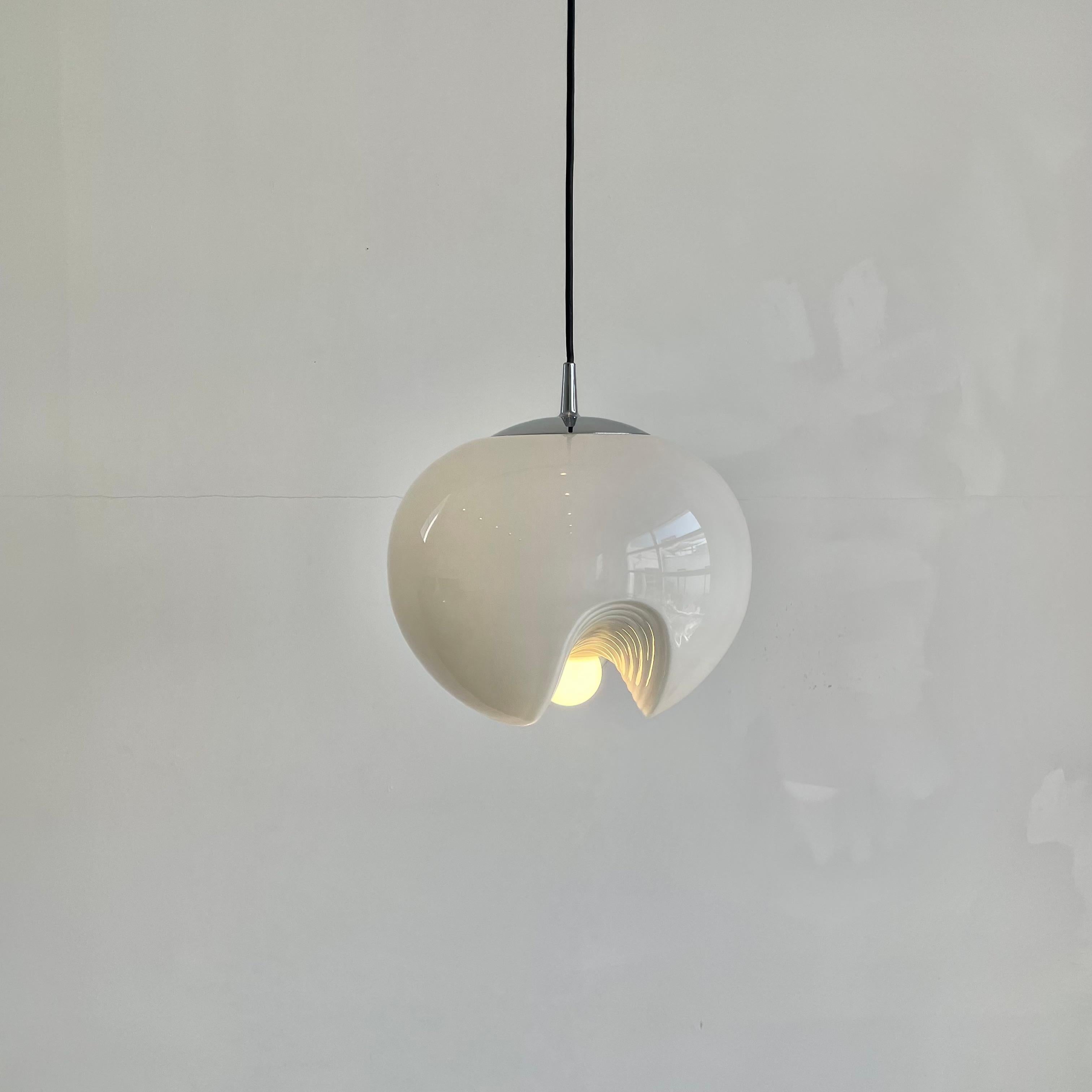 'Wave' Pendant Light by Piell and Putzler, 1960s Germany For Sale 5