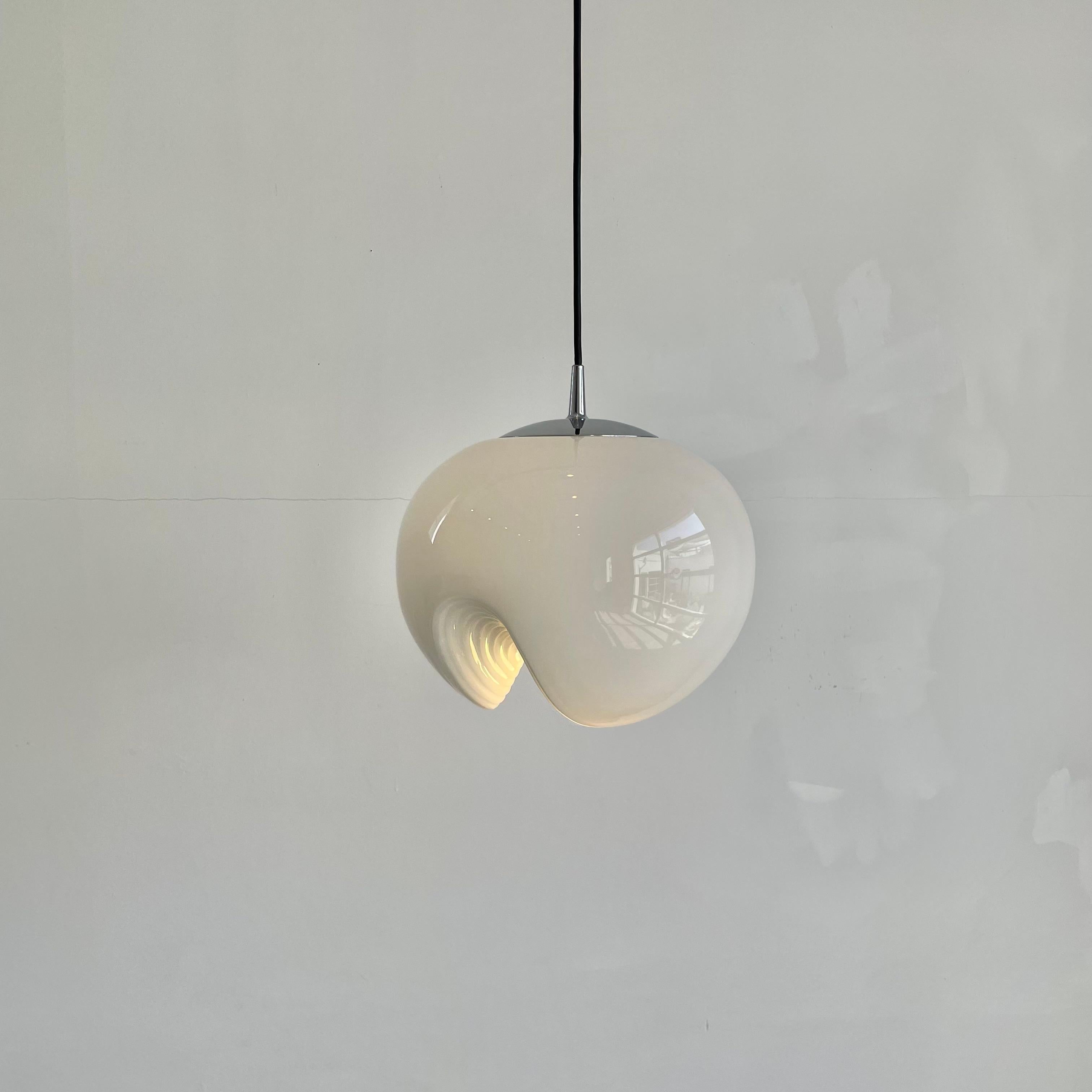 'Wave' Pendant Light by Piell and Putzler, 1960s Germany For Sale 6