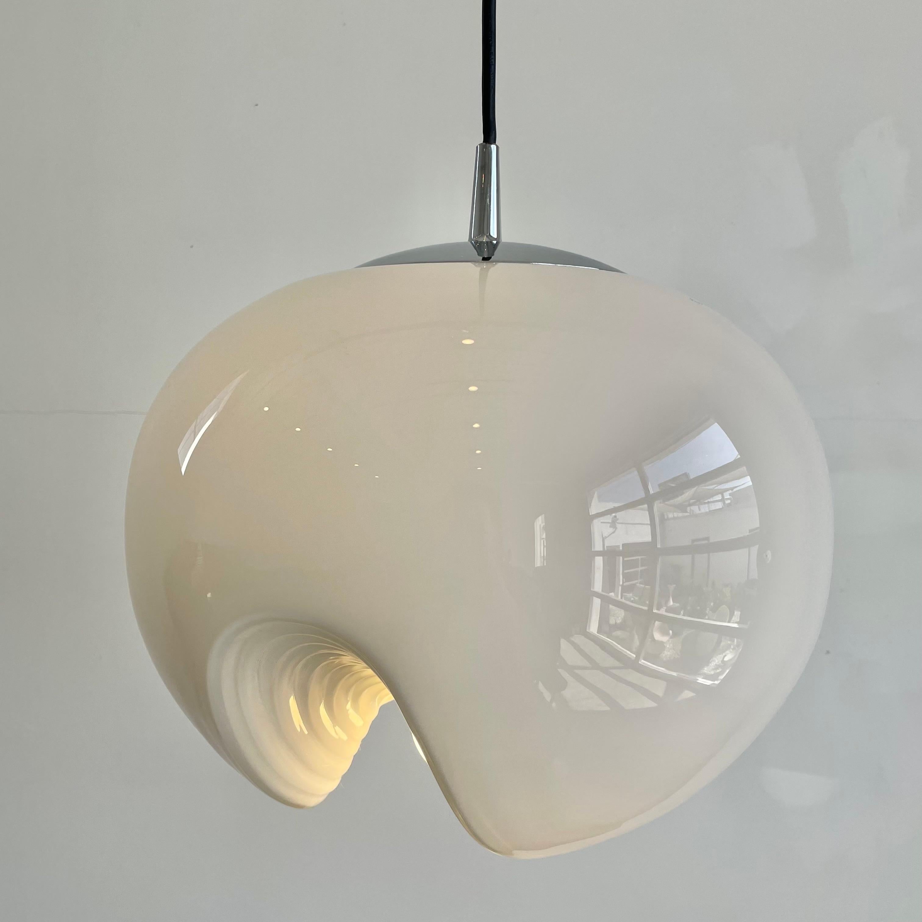 'Wave' Pendant Light by Piell and Putzler, 1960s Germany For Sale 9