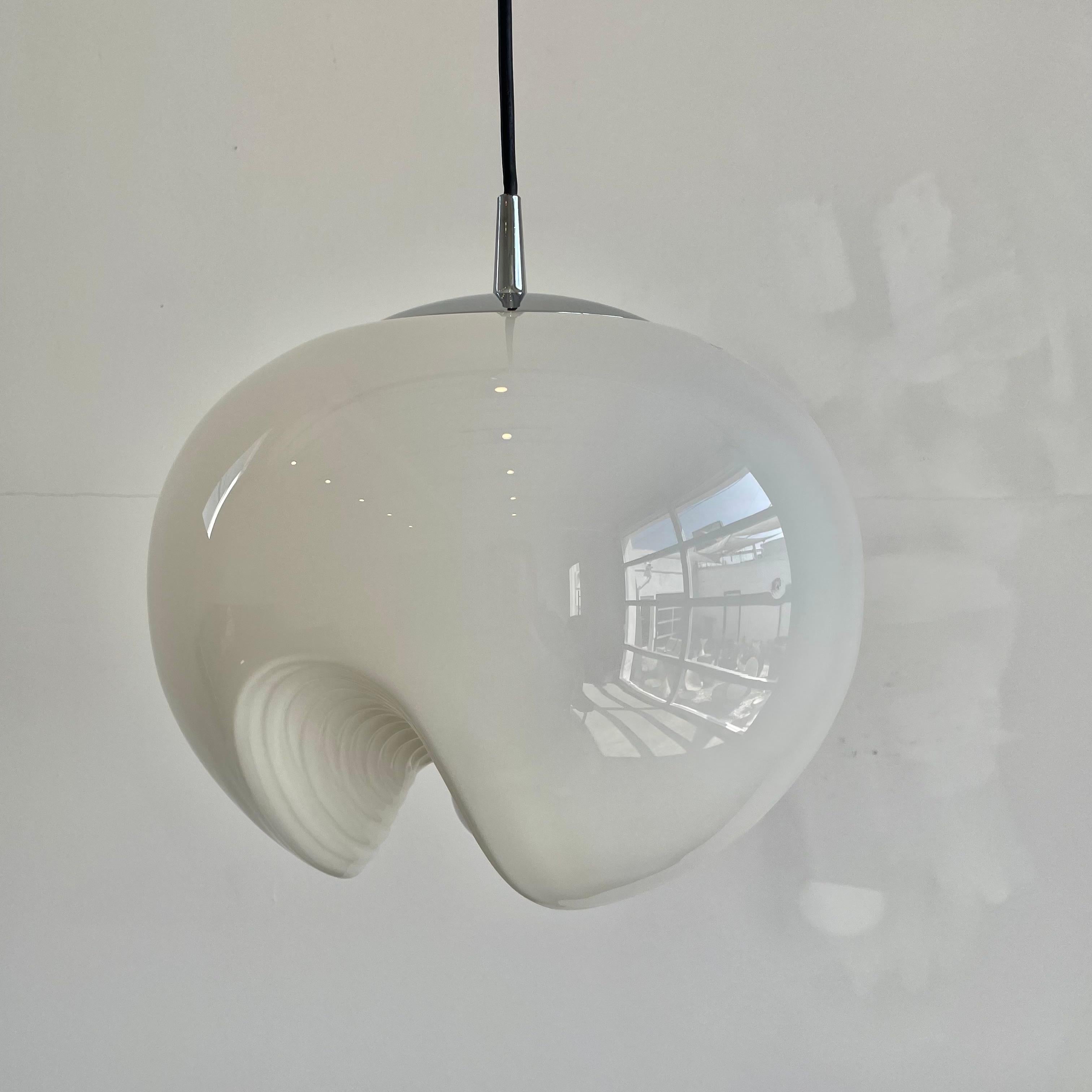'Wave' Pendant Light by Piell and Putzler, 1960s Germany For Sale 11