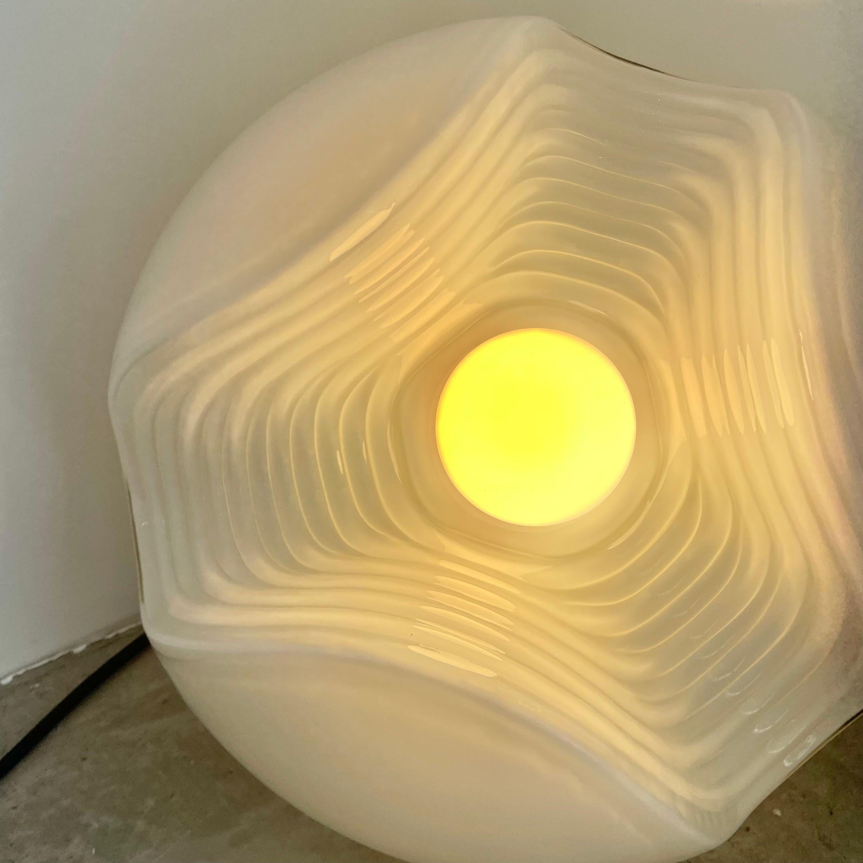 'Wave' Pendant Light by Piell and Putzler, 1960s Germany For Sale 13