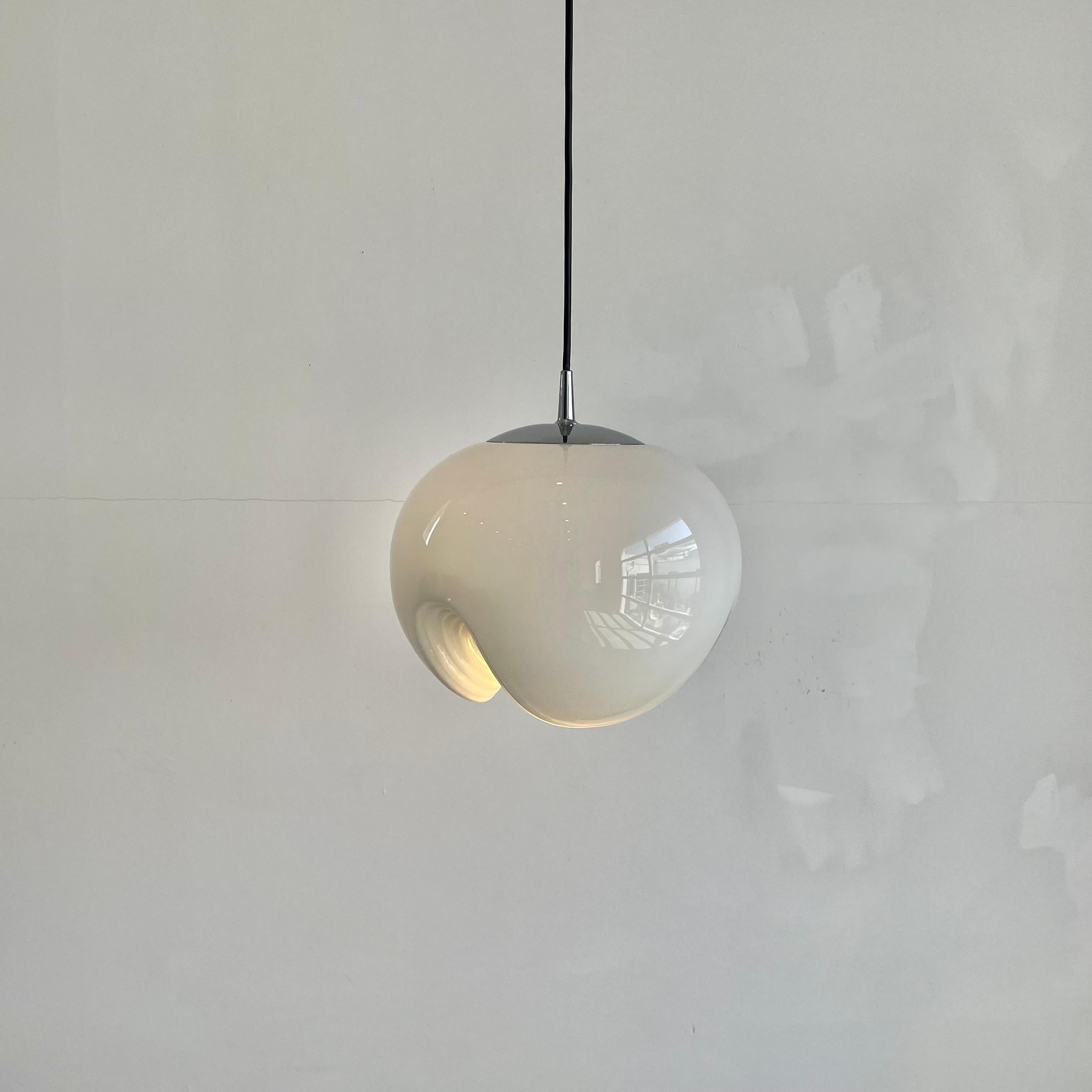 'Wave' Pendant Light by Piell and Putzler, 1960s Germany For Sale 1