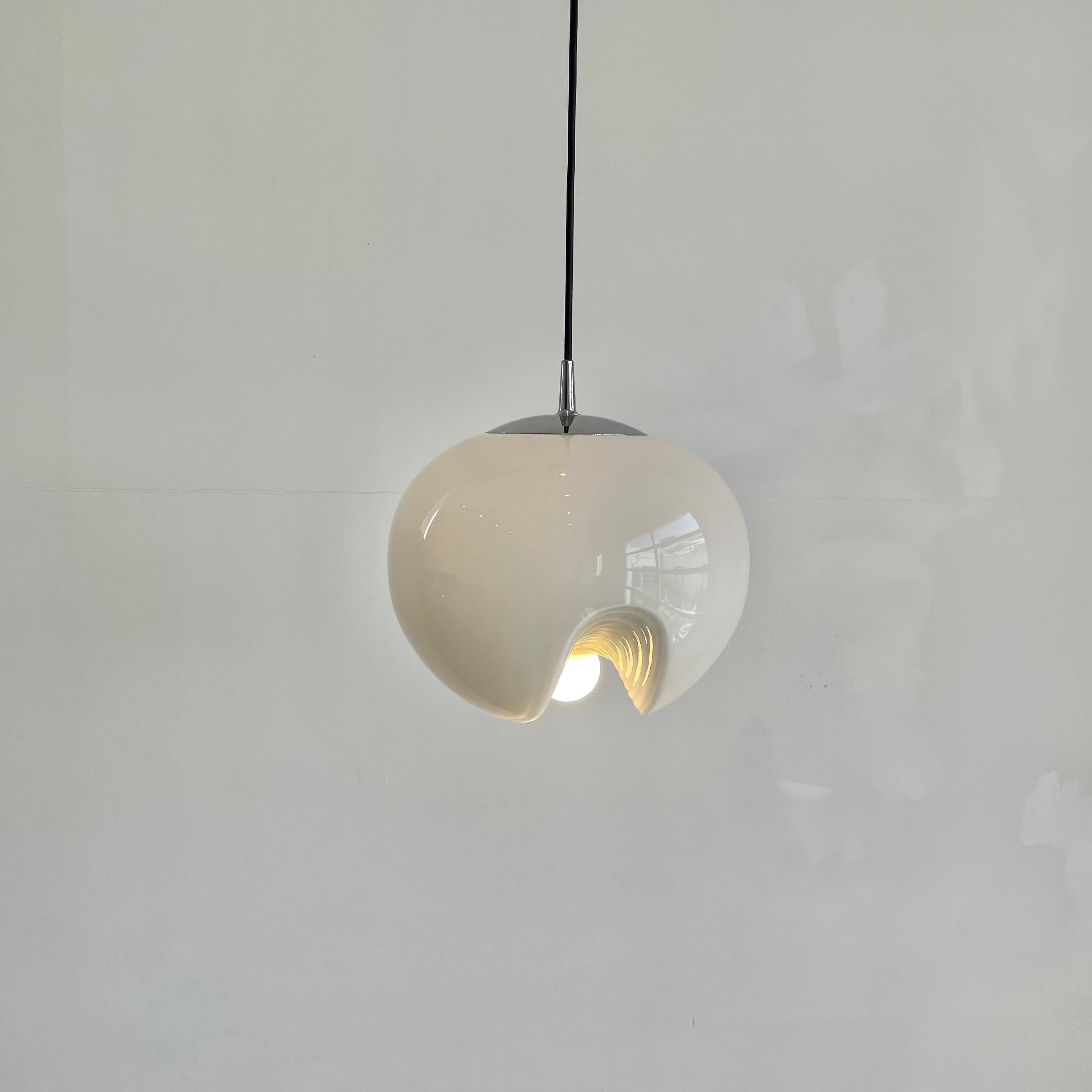 'Wave' Pendant Light by Piell and Putzler, 1960s Germany For Sale 2